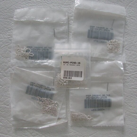 925 Sterling Silver Rope Chain - 1.5mm - 16" - NEW - Picture 13 of 14